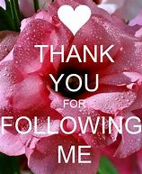 Image result for Thanks for Following Me