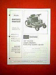 Image result for Craftsman Rear Engine Mower Manual