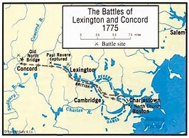 Image result for Lexington Concord Battle Map