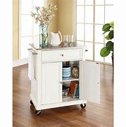Image result for white kitchen island cart