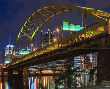 Image result for Fort Pitt Bridge Pittsburgh Night