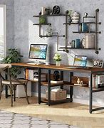 Image result for 2 Person Desk Home Office Furniture