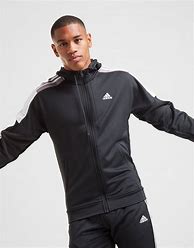 Image result for Men's Black Adidas Tracksuit