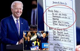 Image result for Biden's Notes