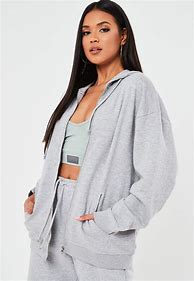 Image result for women's gray zip hoodie