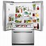 Image result for stainless steel kitchenaid fridge