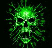 Image result for Green Skull Wallpaper