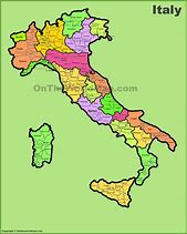 Image result for Map of Provinces in Italy by Name