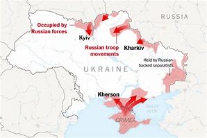 Image result for Overall Russian Invasion of Ukraine Map