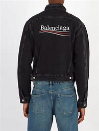 Image result for Balenciaga Denim Jacket Men