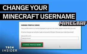 Image result for Change Minecraft Username