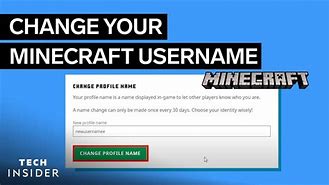 Image result for How to Change Your Username in Minecraft