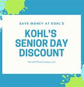 Image result for Kohl's Senior Discount