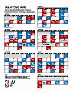 Image result for San Antonio Spurs Calendar