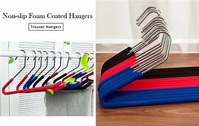 Image result for Heavy Duty Plastic Clothes Hangers Black