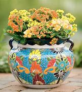 Image result for Bright Colored Small Planters