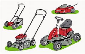 Image result for Drawing of Lawn Mower