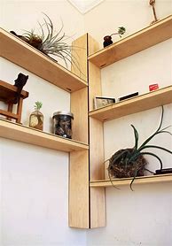 Image result for DIY Corner Wall Shelf