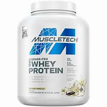 Image result for Muscletech™ 100% Grass-Fed Whey Protein - Deluxe Vanilla 23 Servings