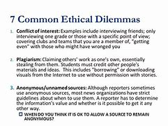 Image result for Ethical Dilemma Examples