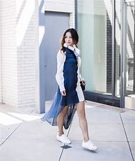 Image result for Women Dress with Sneakers