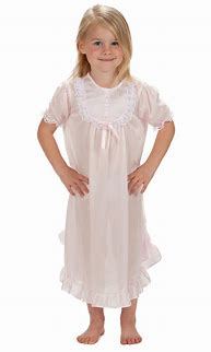 Image result for Little Girls Short Cotton Nightgowns