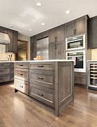 Image result for Slate Stained Kitchen Cabinets