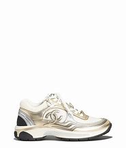 Image result for Silver Chanel Sneakers