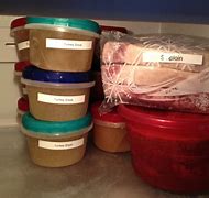 Image result for How to Organize Food in Upright Freezer