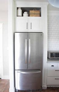 Image result for Installing Cabinet Over Refrigerator