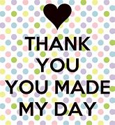 Image result for Thank You You Made My Day Special