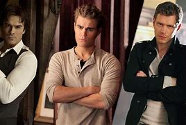 Image result for Vampire Diaries Klaus Damon and Stefan