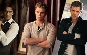 Image result for Vampire Diaries Klaus Damon and Stefan