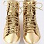 Image result for Gold Metallic Sneakers