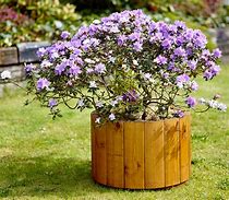 Image result for Round Wood Planter