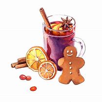 Image result for Christmas Mulled Wine Cartoon