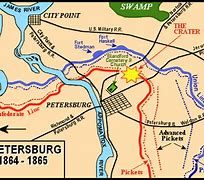 Image result for Map of Petersburg VA Battlefield