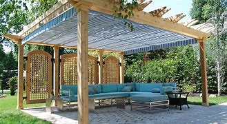Image result for Retractable Canopies Back Yard