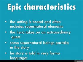 Image result for Aspects of an Epic Hero