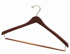 Image result for Extra Wide Pants Bar Wood Wooden Suit Hangers