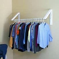Image result for Wall Mounted Clothes Hanger Bar
