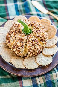 Image result for Pumpkin Shaped Cheese Ball