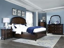 Image result for Blue Wood Full Bedroom Furniture