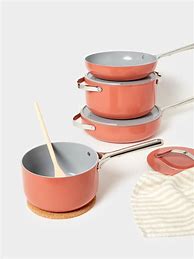 Image result for Caraway Non-Toxic Ceramic Nonstick Cookware Set, Cream | Williams Sonoma