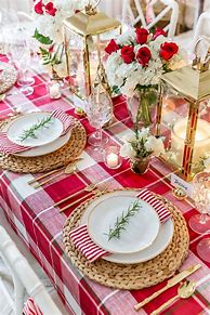 Image result for Festive Christmas Table Decor