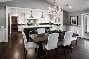 Image result for Decorating an Open Kitchen Living Room