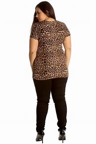 Image result for Leopard Print Top Plus Size Tunic