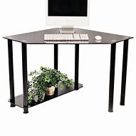 Image result for Clear Glass Computer Desk