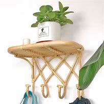 Image result for Bathroom Wall Shelf with Hooks