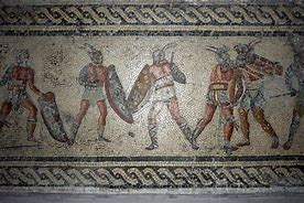 Image result for Roman Gladiator Mosaic